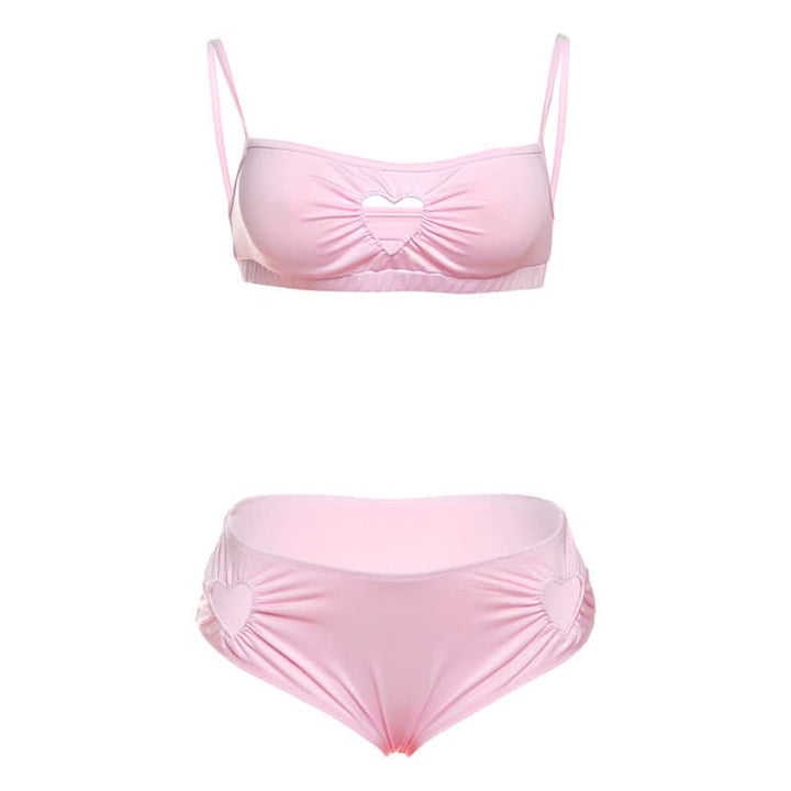Hollow out square neck ruched cami pant set  | Festival Outfits Women
