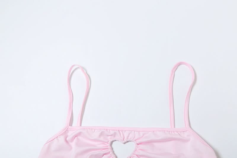 Hollow out square neck ruched cami pant set  | Festival Outfits Women