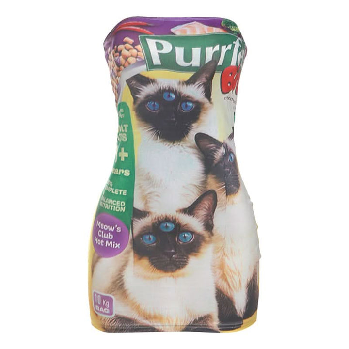 Animal print backless tube mini dress  | Festival Outfits Women