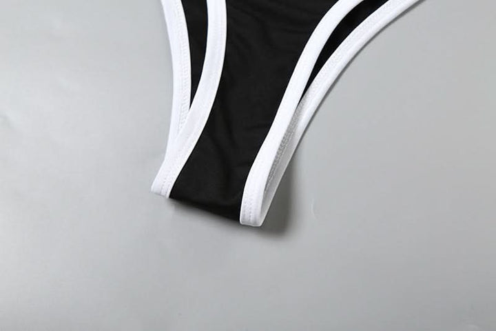 Halter v neck backless cami bikini swimwear