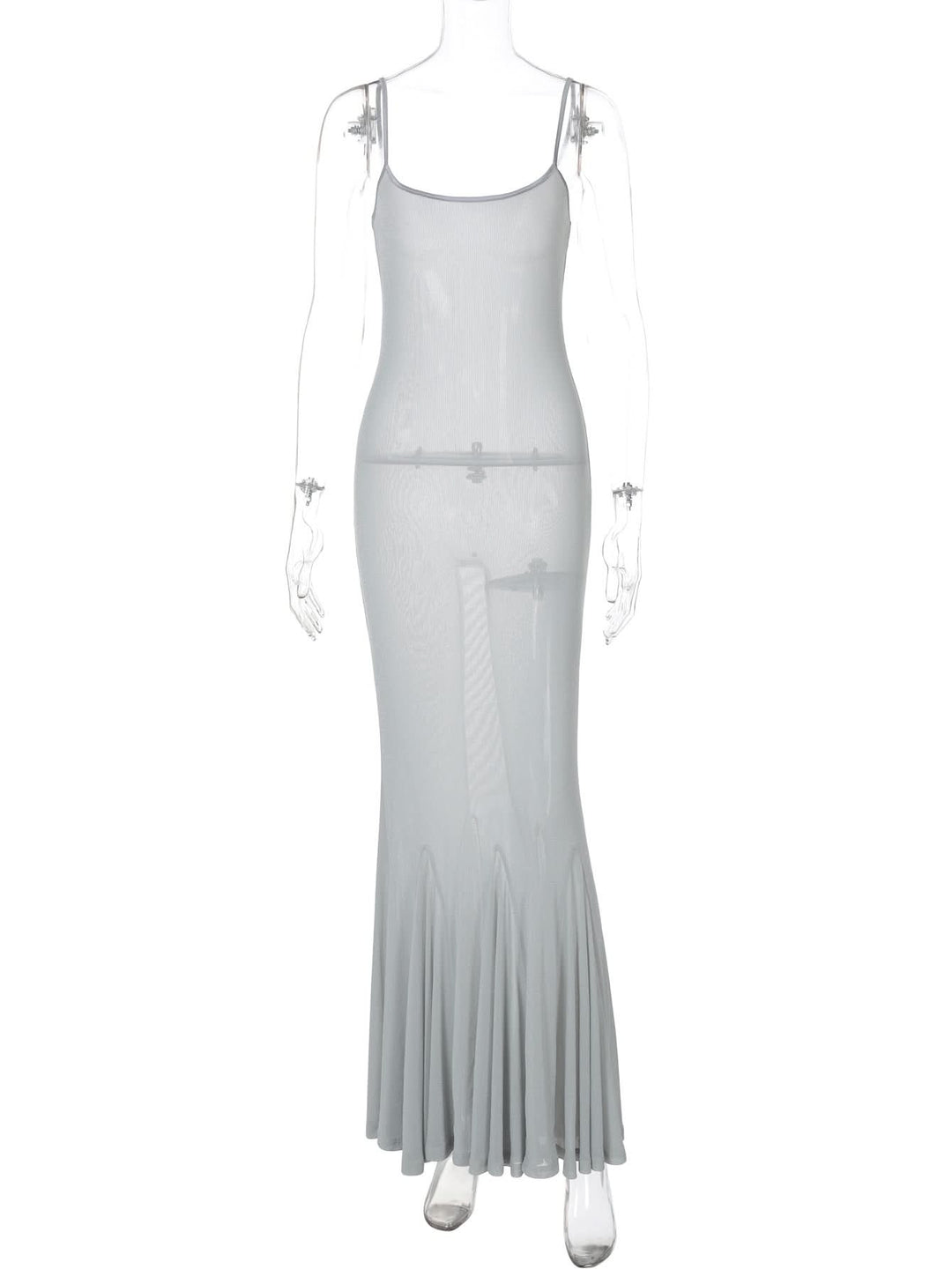 U neck backless solid cami midi dress  | Festival Outfits Women