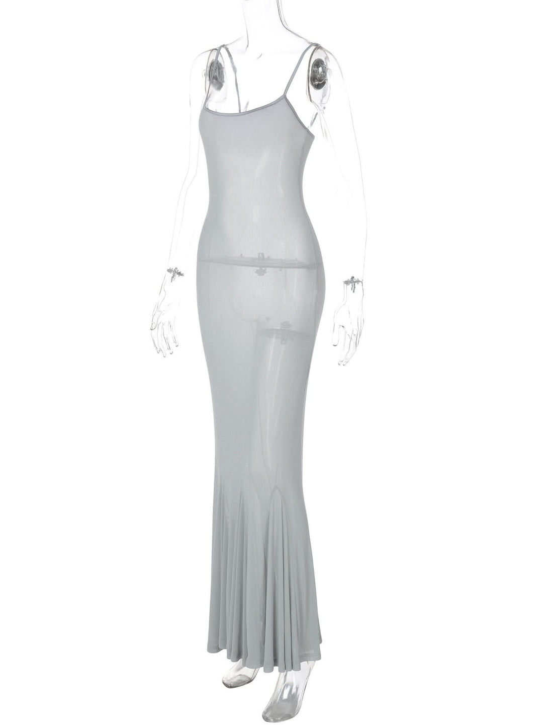 U neck backless solid cami midi dress  | Festival Outfits Women
