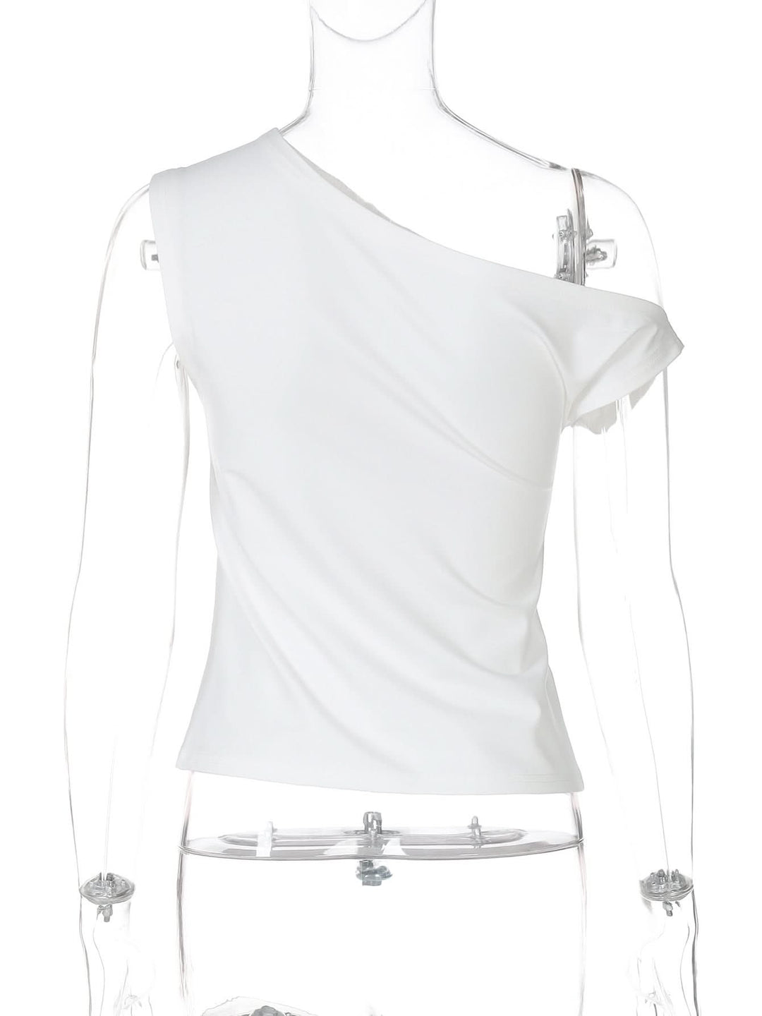 One shoulder irregular heart applique top  | Festival Outfits Women