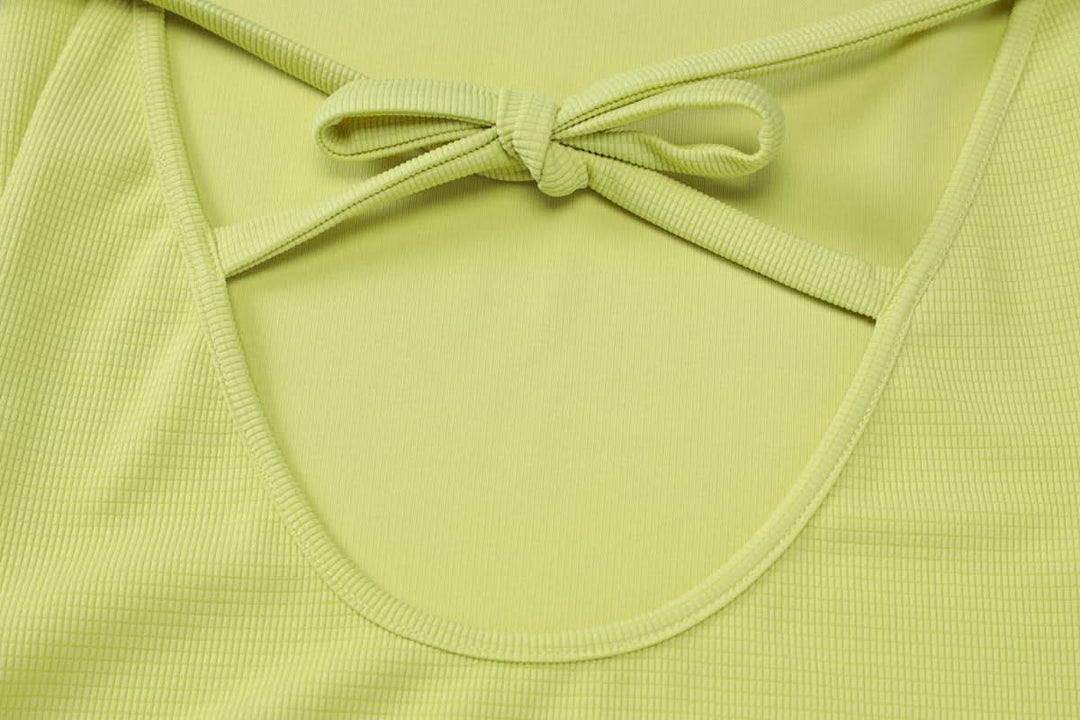 Halter self tie ruched backless mini dress  | Festival Outfits Women