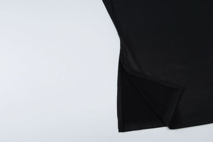 Slit irregular backless solid tube mini skirt set  | Festival Outfits Women