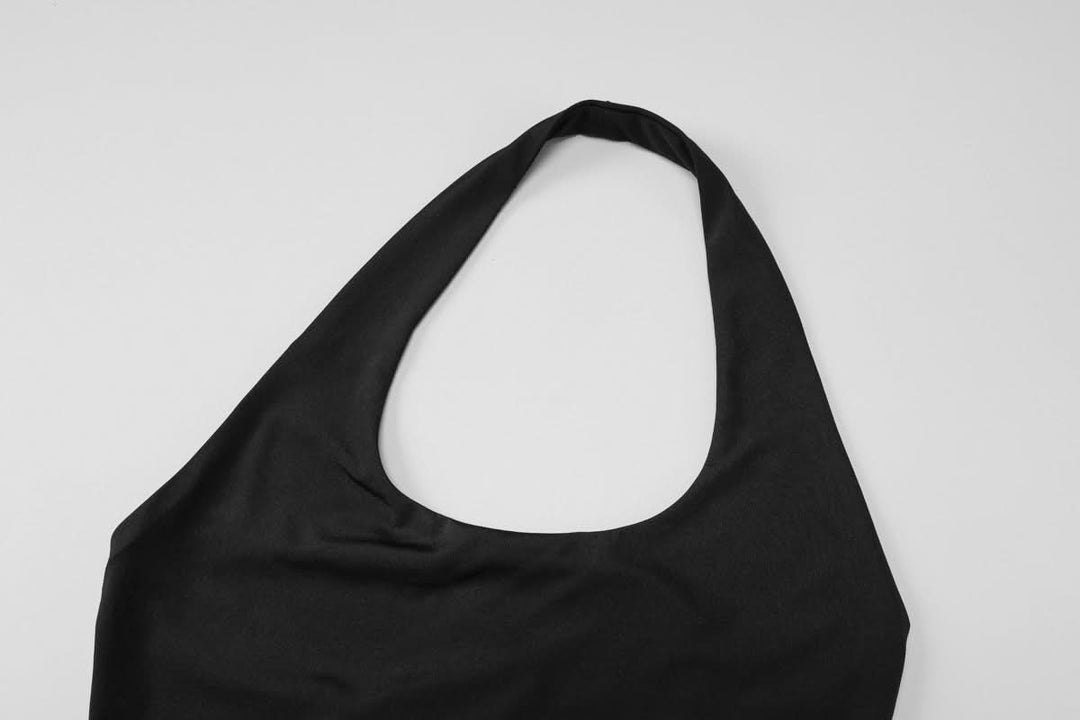 Halter u neck backless solid maxi dress  | Festival Outfits Women