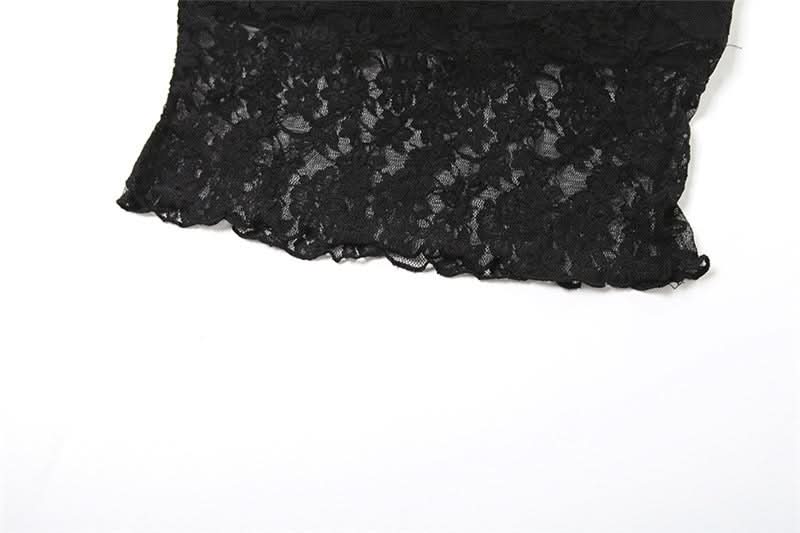 Hoodie lace hollow out off shoulder 2-way cut out top  | Festival Outfits Women