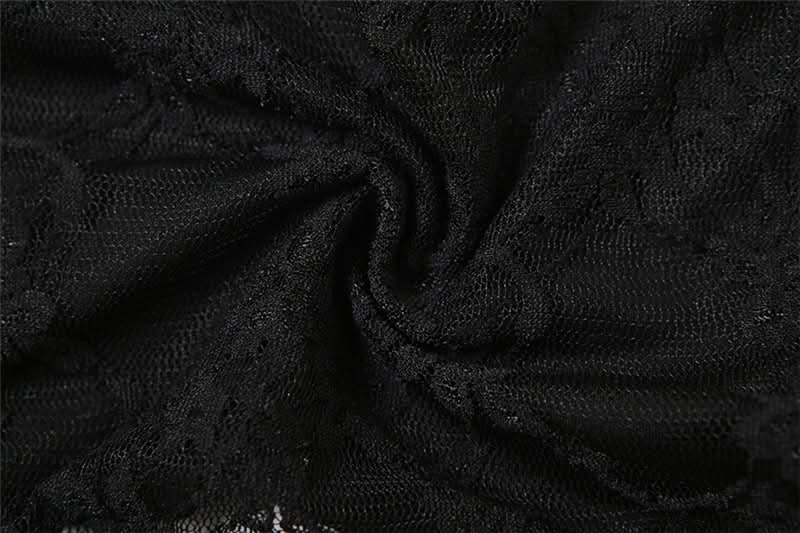 Hoodie lace hollow out off shoulder 2-way cut out top  | Festival Outfits Women