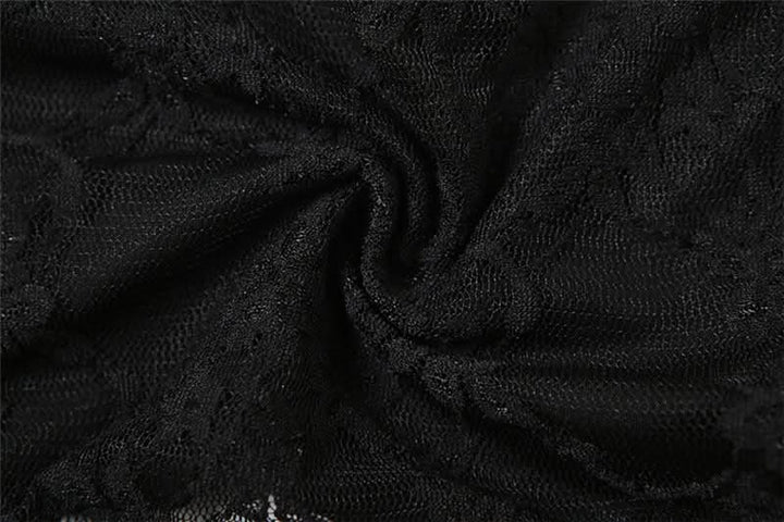 Hoodie lace hollow out off shoulder 2-way cut out top  | Festival Outfits Women