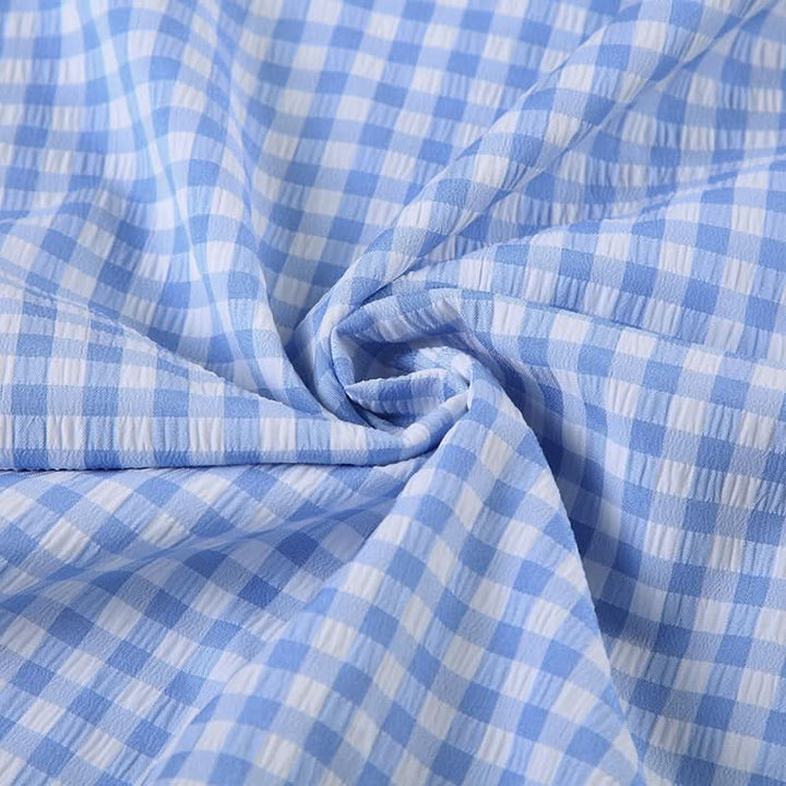 Plaid smocked zip-up contrast maxi skirt  | Festival Outfits Women