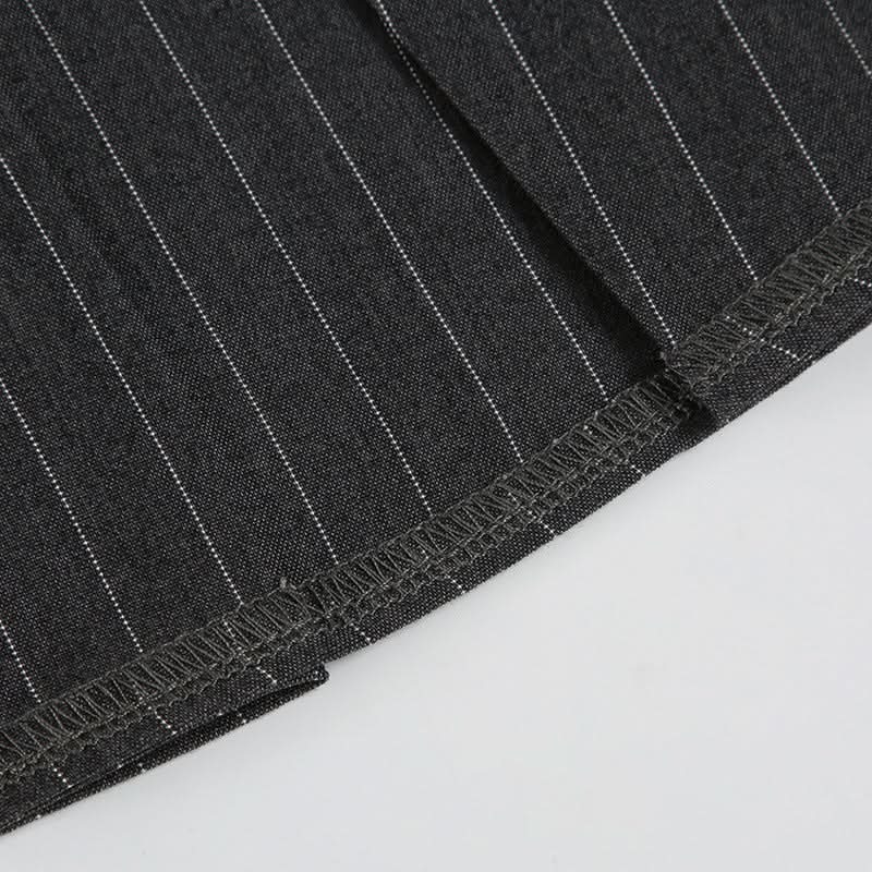 A line pleated lace hem zip-up ribbon mini skirt  | Festival Outfits Women