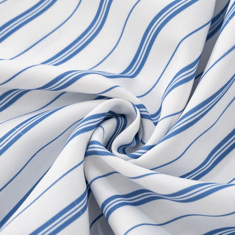 Striped bowknot zip-up halter maxi dress  | Festival Outfits Women
