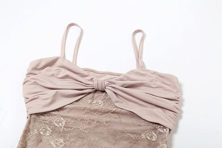 Ruched lace patchwork cami maxi dress  | Festival Outfits Women