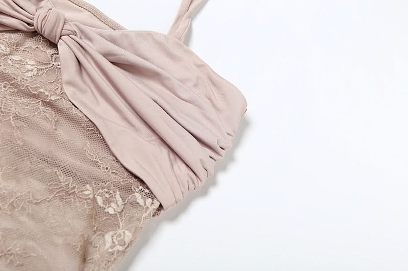 Ruched lace patchwork cami maxi dress  | Festival Outfits Women