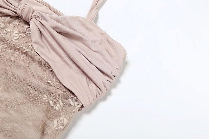 Ruched lace patchwork cami maxi dress  | Festival Outfits Women