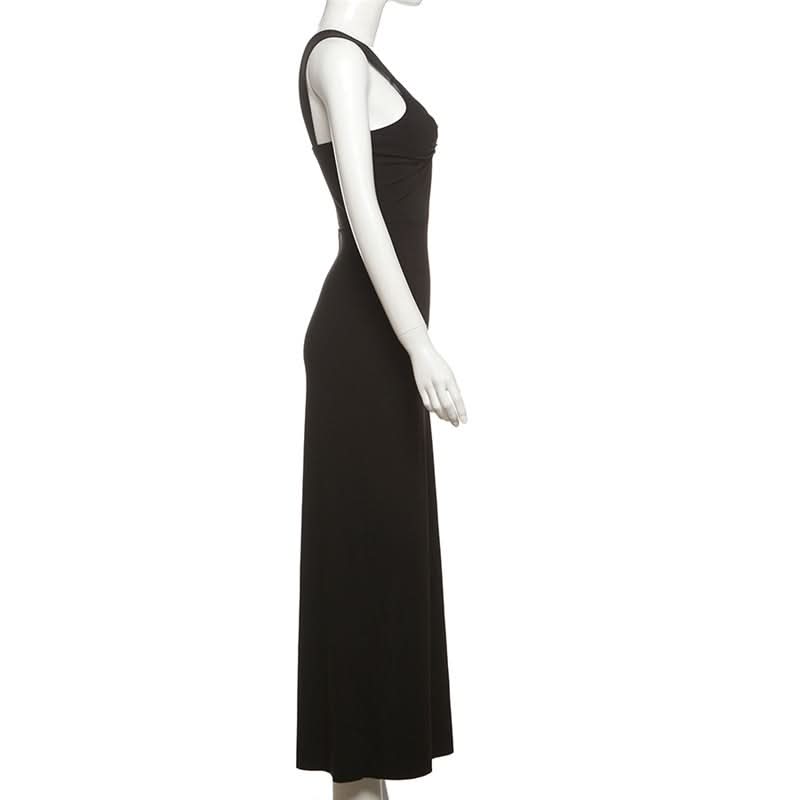 High slit o ring cami maxi dress  | Festival Outfits Women-final-sale