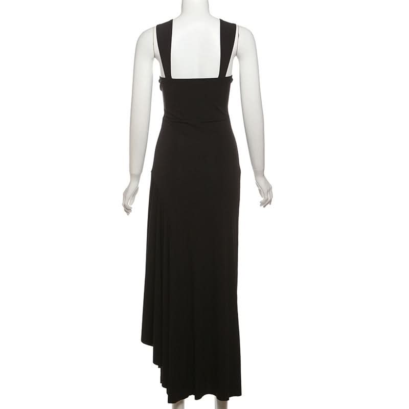 High slit o ring cami maxi dress  | Festival Outfits Women-final-sale