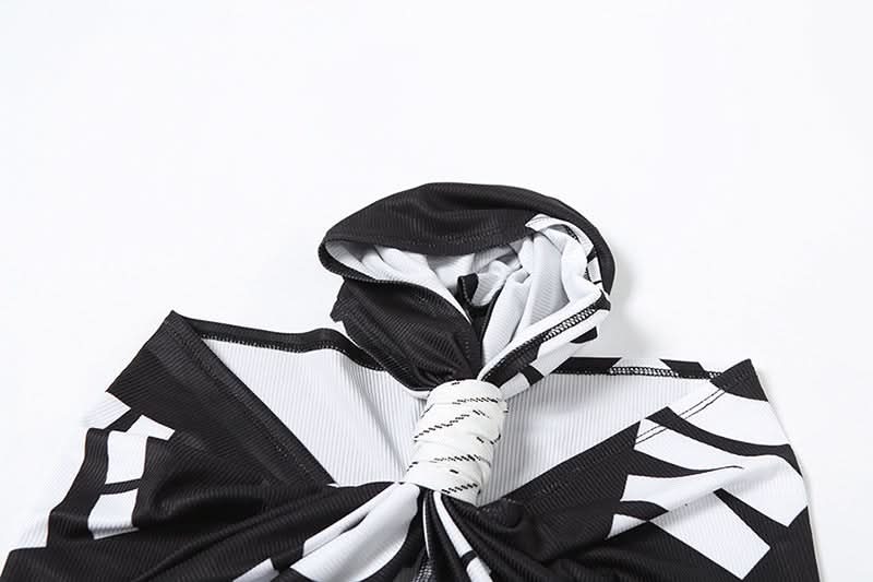 Halter letter print crop top  | Festival Outfits Women-final-sale