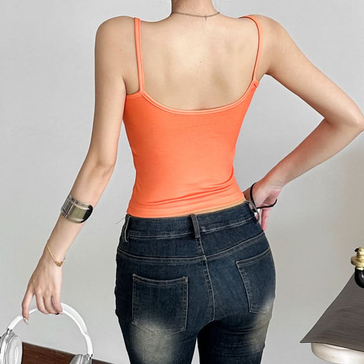 U neck abstract cami top  | Festival Outfits Women