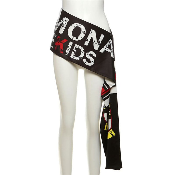 Letter print contrast decor belt  | Festival Outfits Women
