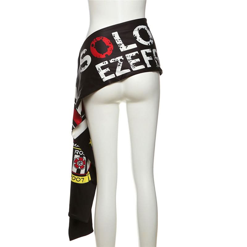 Letter print contrast decor belt  | Festival Outfits Women