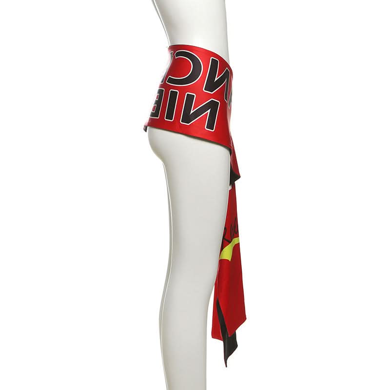 Contrast letter print decor belt  | Festival Outfits Women