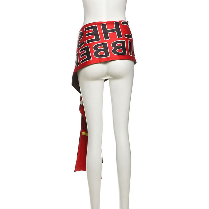 Contrast letter print decor belt  | Festival Outfits Women