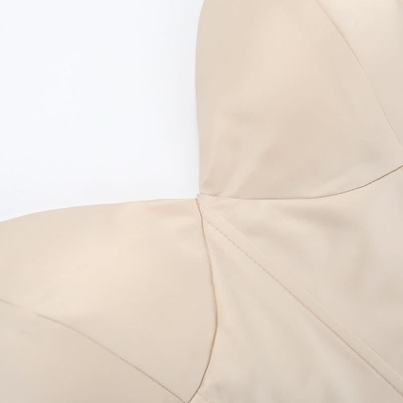 Champagne v neck zip-up cami maxi dress  | Festival Outfits Women