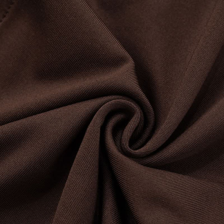 Beaded u neck slit backless cami maxi dress