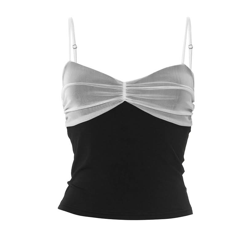 Ruched v neck backless cami top  | Festival Outfits Women