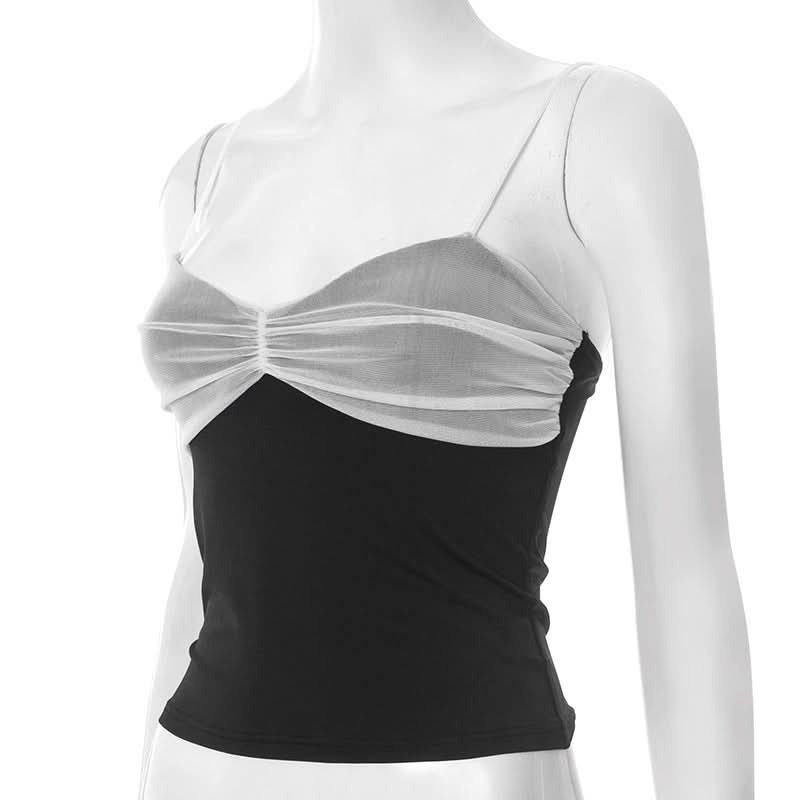 Ruched v neck backless cami top  | Festival Outfits Women