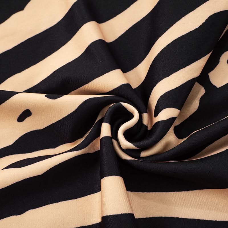 Zebra print backless tube mini dress  | Festival Outfits Women