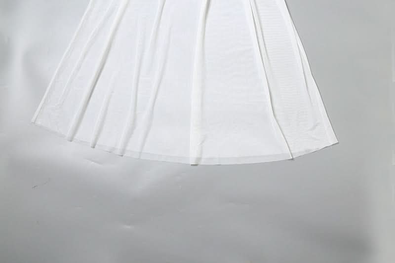 Beaded mesh patchwork tube maxi dress  | Festival Outfits Women