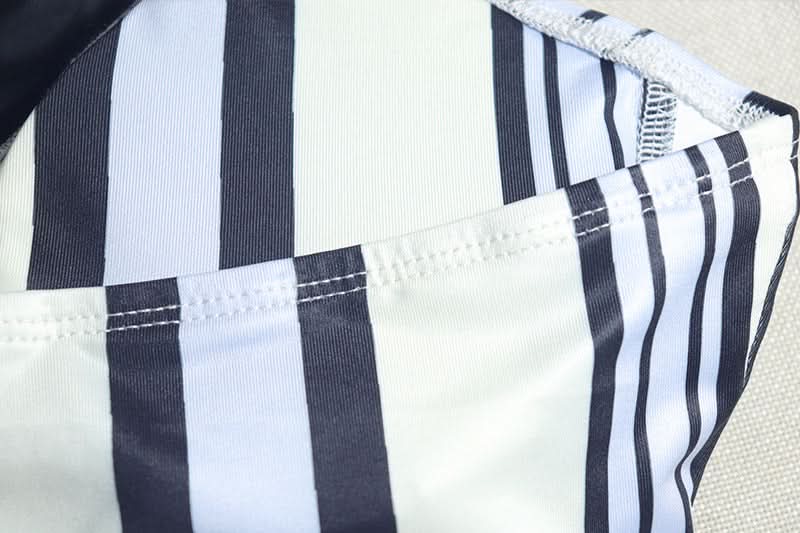 Striped print halter padded bowknot mini skirt set  | Festival Outfits Women