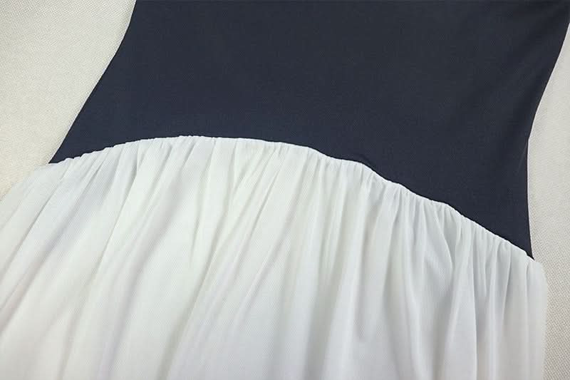 Halter v neck button mesh maxi dress  | Festival Outfits Women