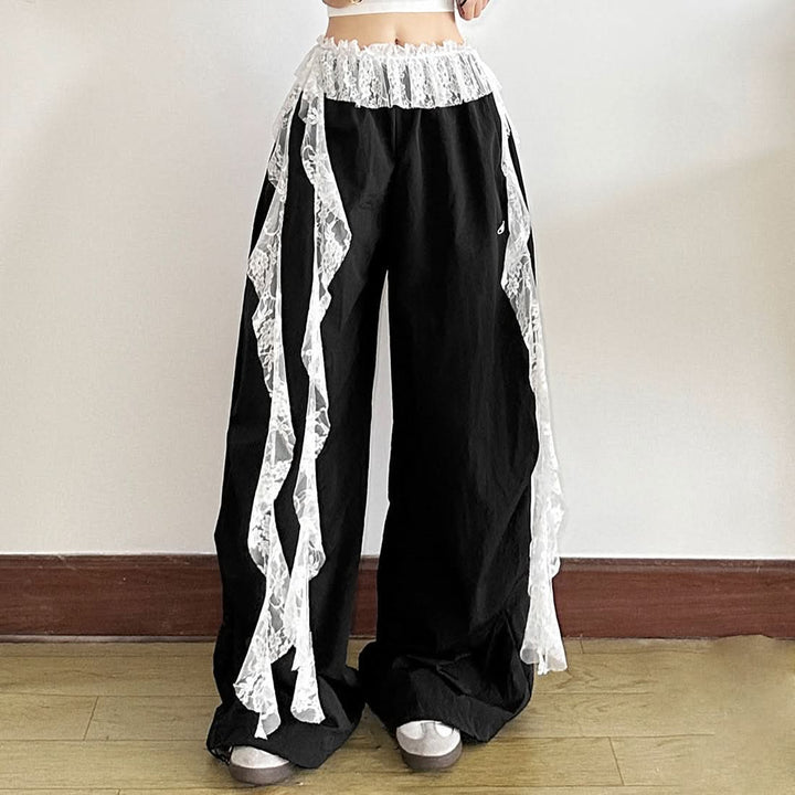 Lace ruffle ruched decor belt  | Festival Outfits Women