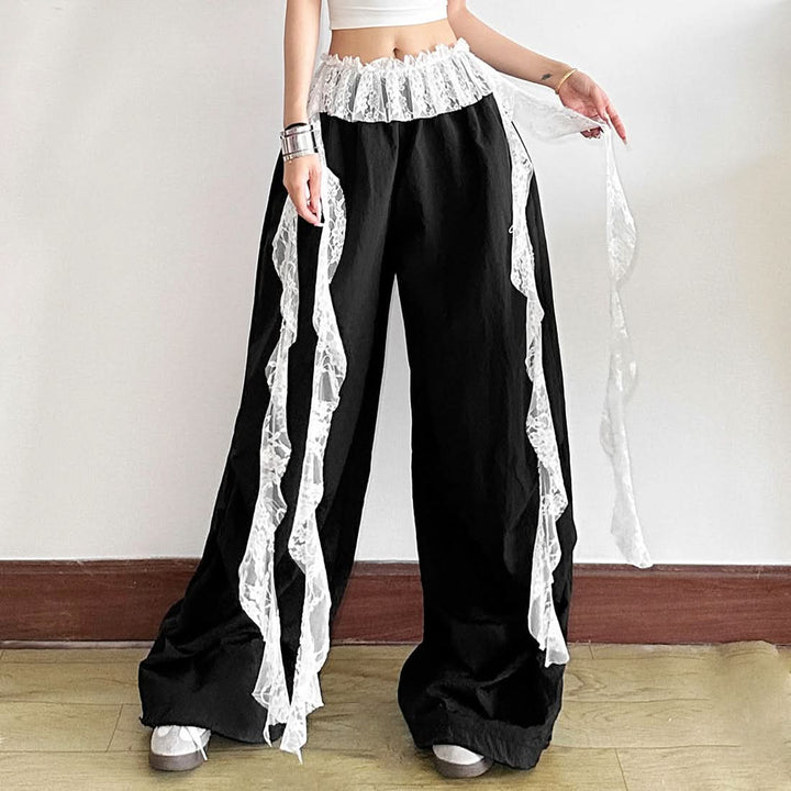 Lace ruffle ruched decor belt  | Festival Outfits Women