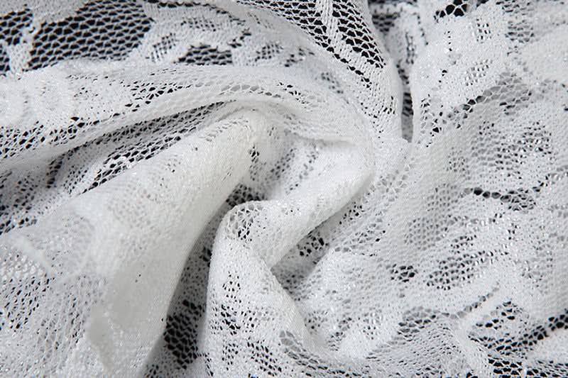 Lace ruffle ruched decor belt  | Festival Outfits Women