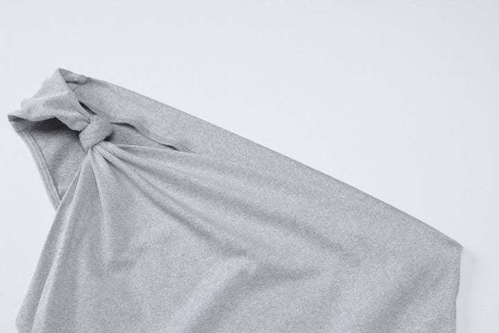 Irregular one shoulder ruched maxi skirt set  | Festival Outfits Women
