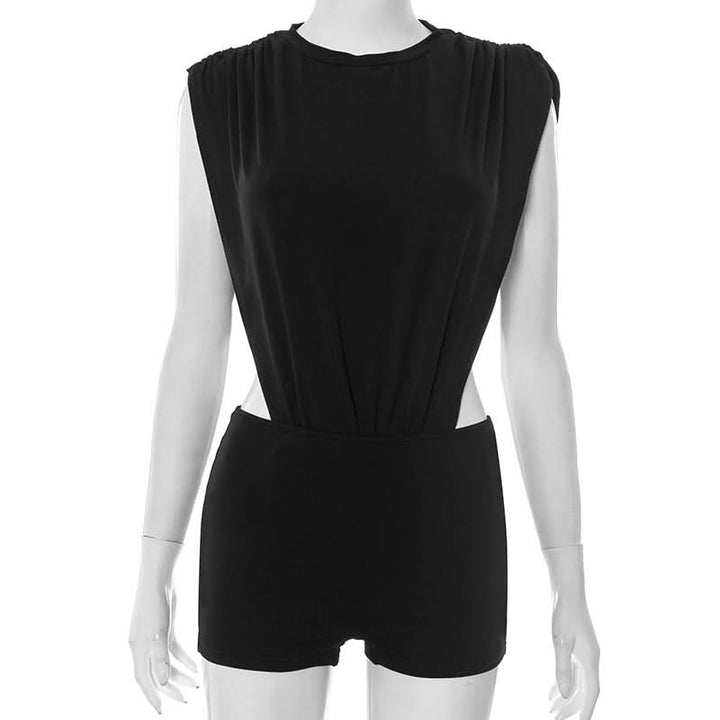 Crewneck button ruched solid pant set  | Festival Outfits Women