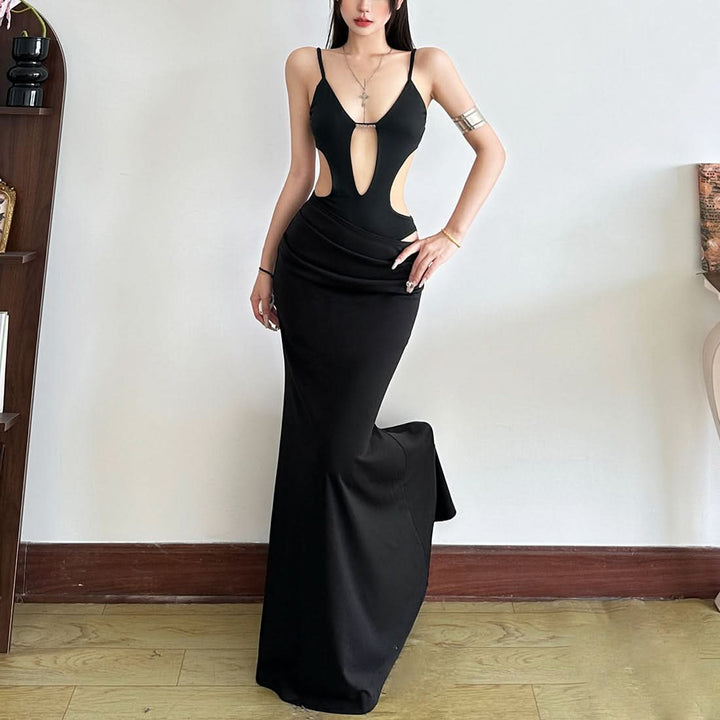 Hollow out backless cami bodysuit  | Festival Outfits Women