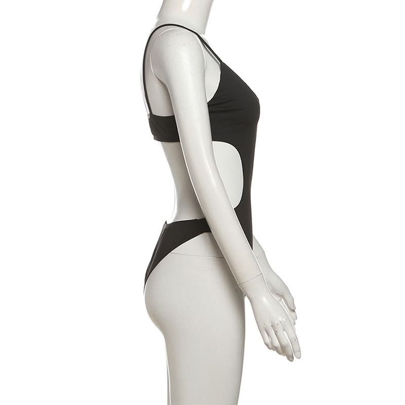Hollow out backless cami bodysuit  | Festival Outfits Women