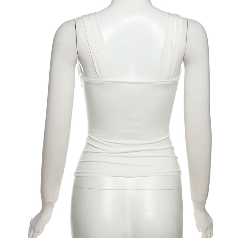 Ruched lace patchwork hollow out cut out top  | Festival Outfits Women