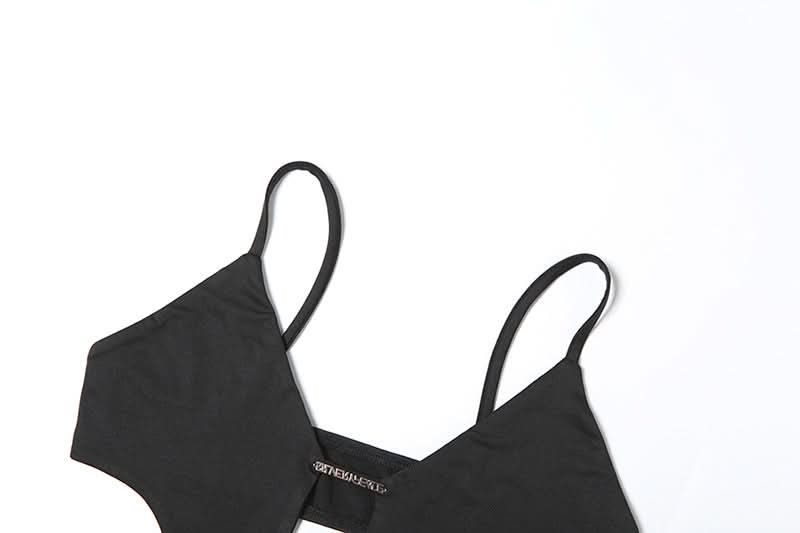 Hollow out backless cami bodysuit  | Festival Outfits Women