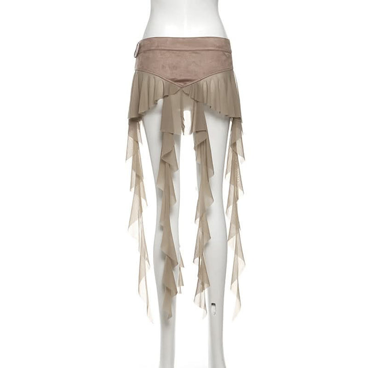 Ruffle irregular mesh decor belt  | Festival Outfits Women