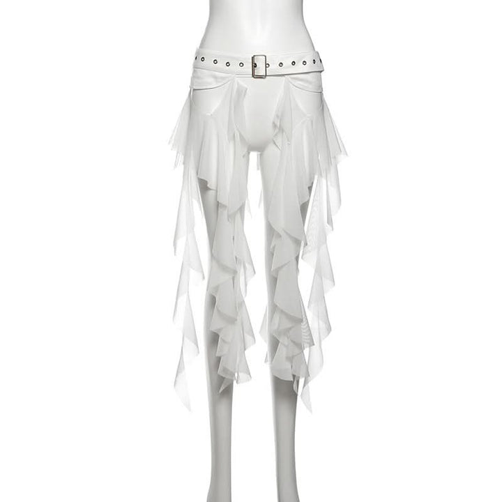 Ruffle irregular mesh decor belt  | Festival Outfits Women