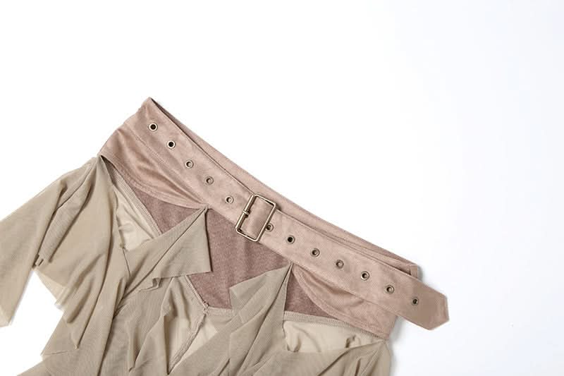 Ruffle irregular mesh decor belt  | Festival Outfits Women
