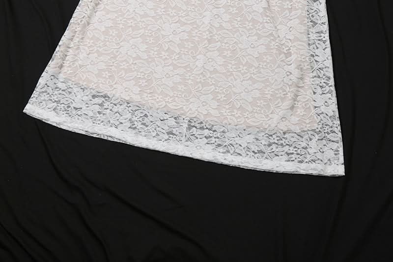 Lace hem square neck cami maxi dress  | Festival Outfits Women
