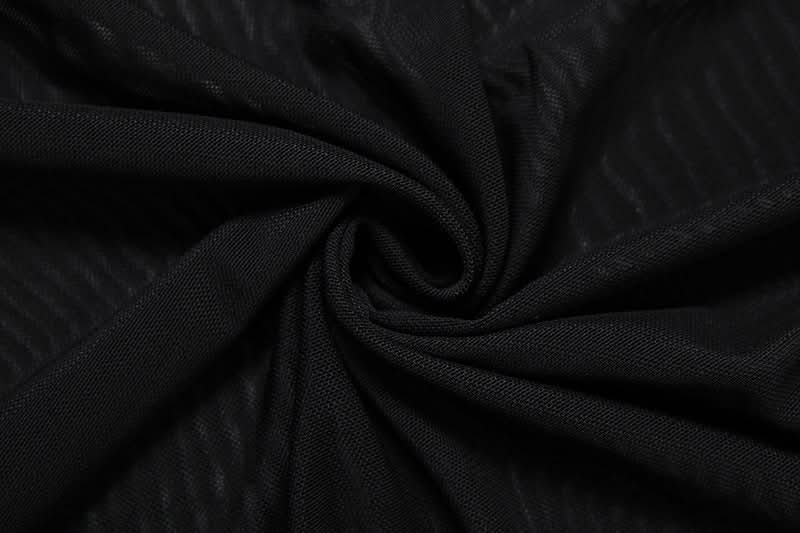 Mesh halter v neck ruched solid maxi dress-final-sale