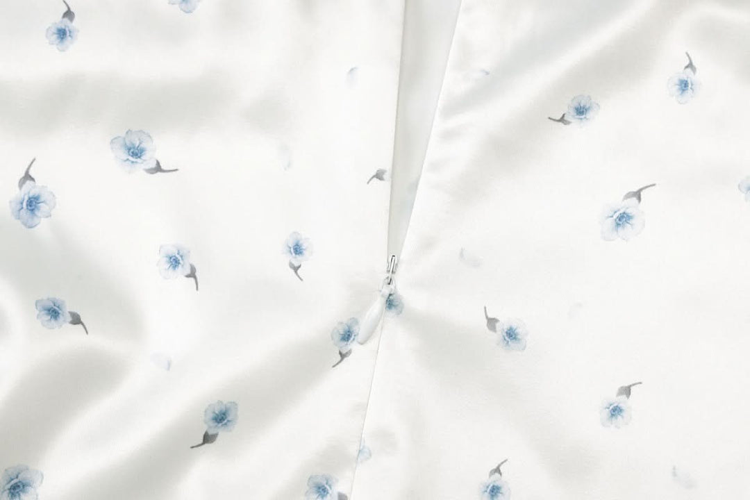 Slit v neck flower print zip-up cami maxi dress  | Festival Outfits Women